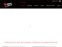 Tablet Screenshot of languespendues.com